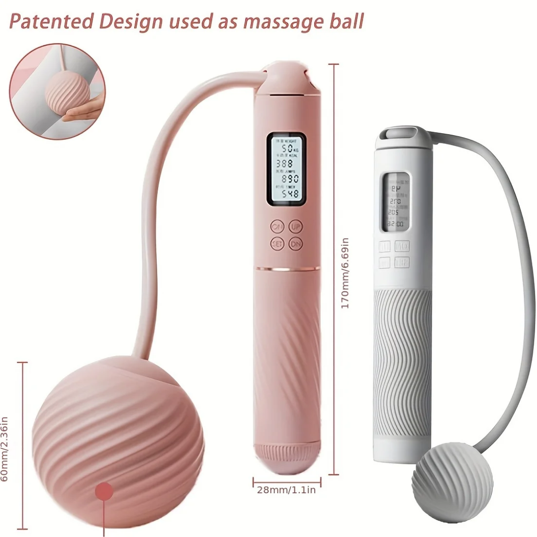 2 in 1 Cordless Digital Skipping Rope & Cord Counter Jump Rope