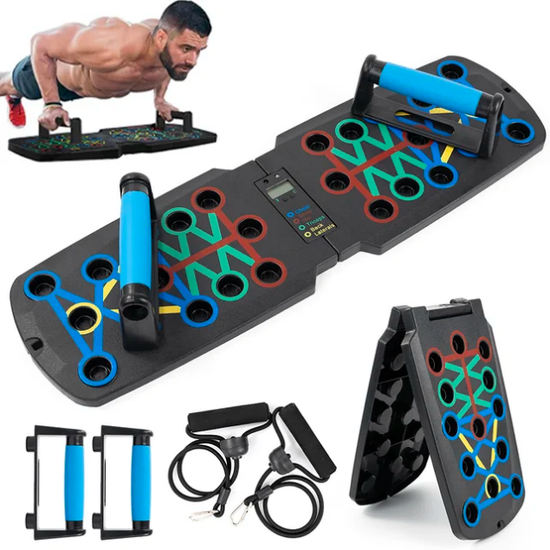 Foldable Push-Up Board Set | Multifunctional Chest, Arms, Back & Abs Training