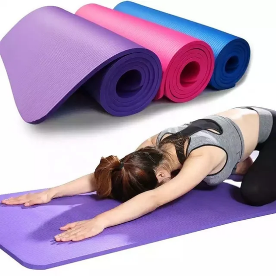 4MM Thick EVA Yoga Mat | Anti-Slip Exercise & Pilates Mat