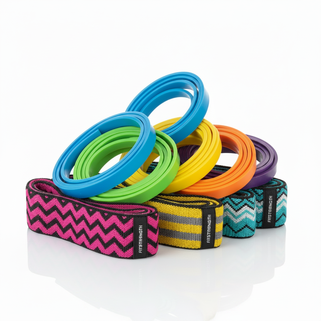 Resistance and booty bands set in multiple colors