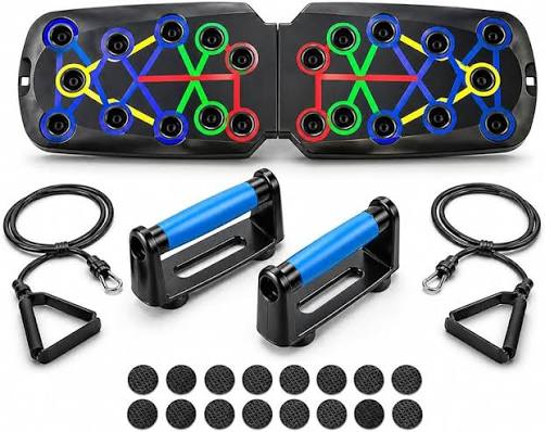 Foldable Push-Up Board Set | Multifunctional Chest, Arms, Back & Abs Training